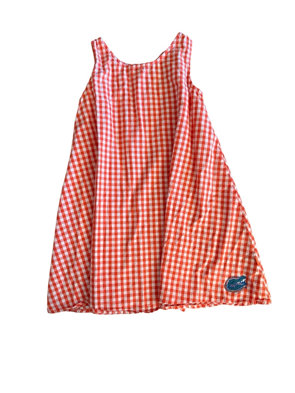 Girls - Gingham Gators Dress - Medium (Age 7-8)